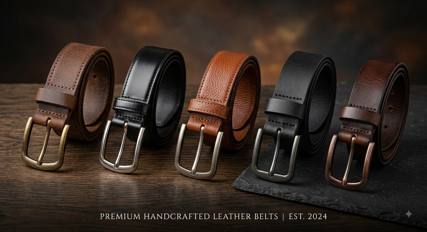 Leather belts collection