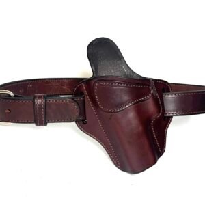 1911 Brown Leather Holster and Heavy-Duty Belt Combo