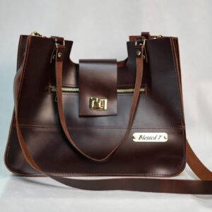Leather #425 Purse Vino