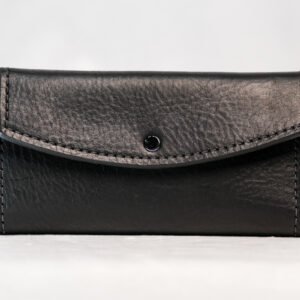 Black Leather Clutch
