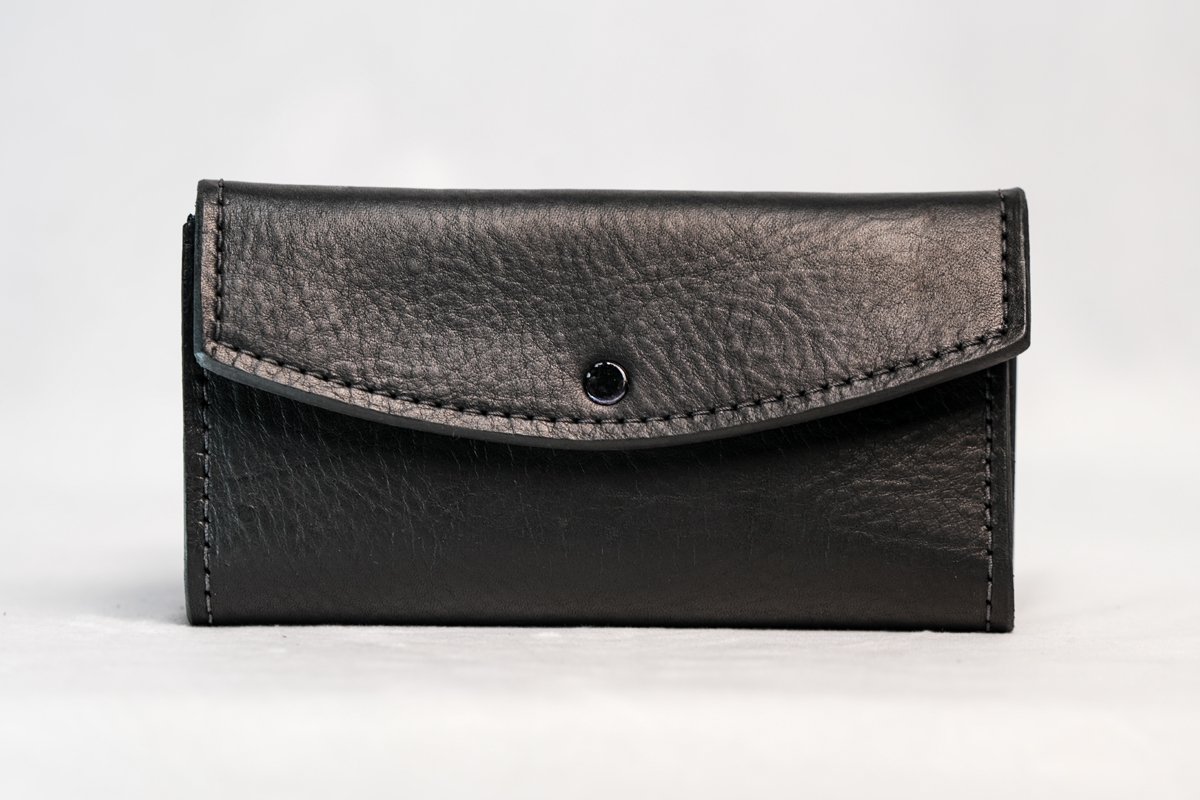 Black Leather Clutch