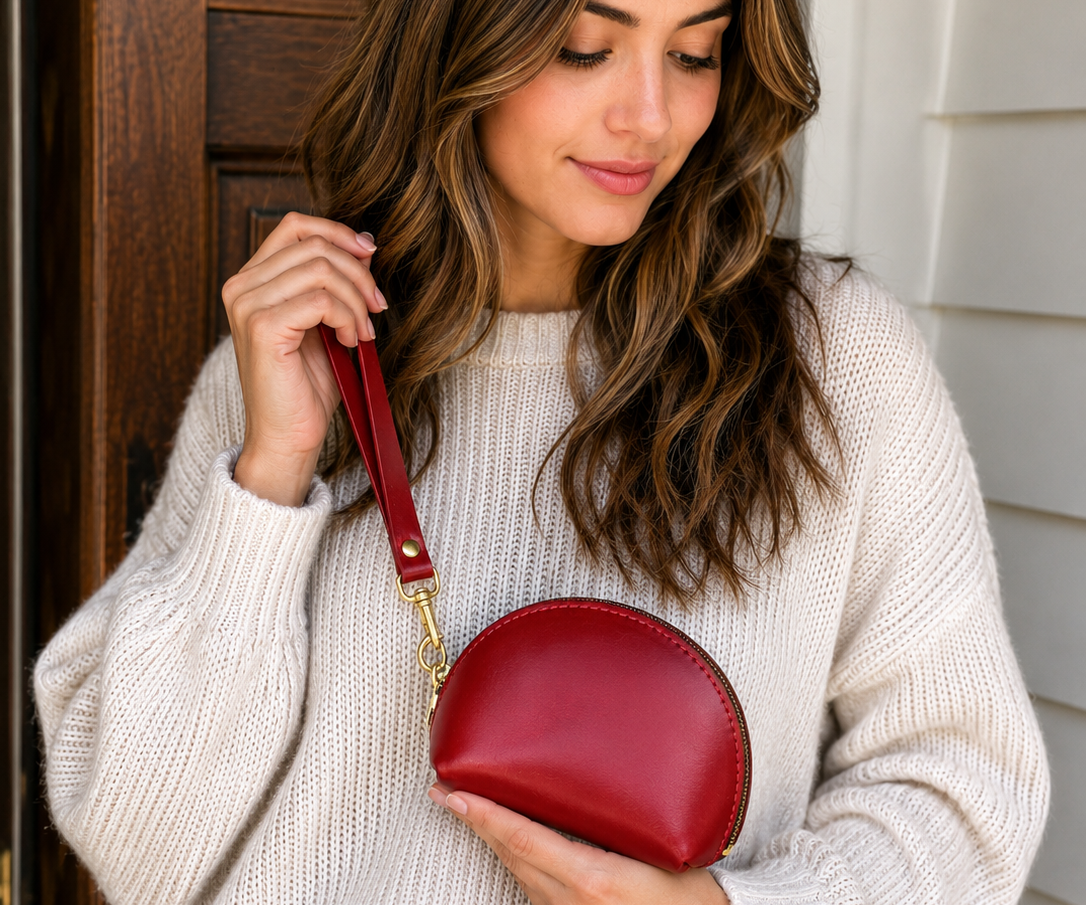 Red Taco Design Leather Purse - Image 2