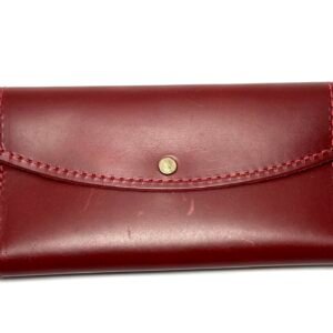 Red Leather Clutch