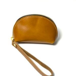 Mustard Taco Design Leather Purse