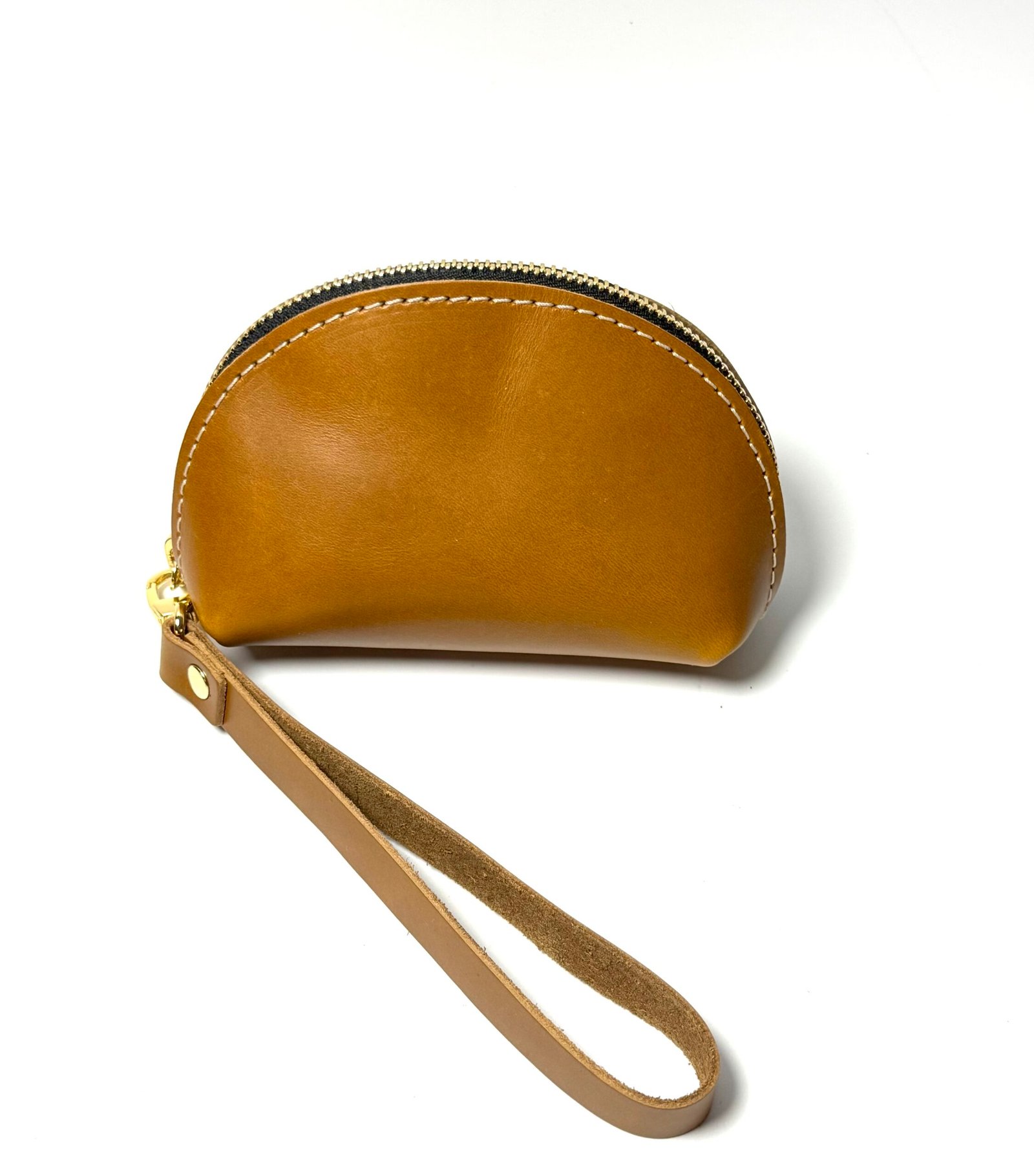 Mustard Taco Design Leather Purse