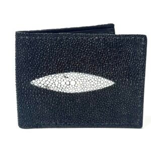 Stingray Black Leather Bifold