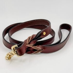 Brown Leather Dog Leash