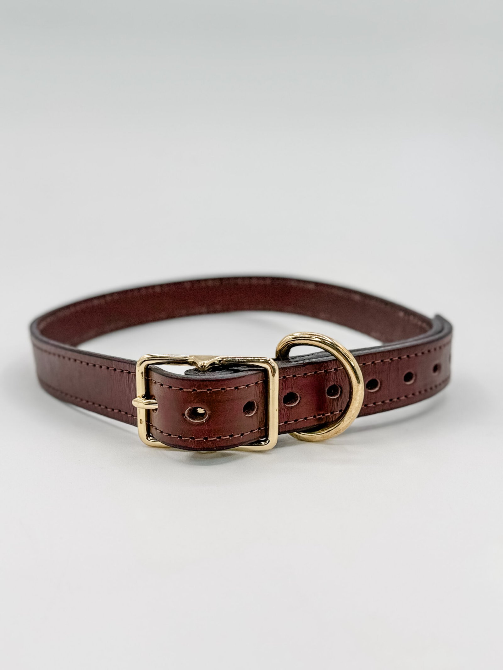 Brown Leather Dog Collar