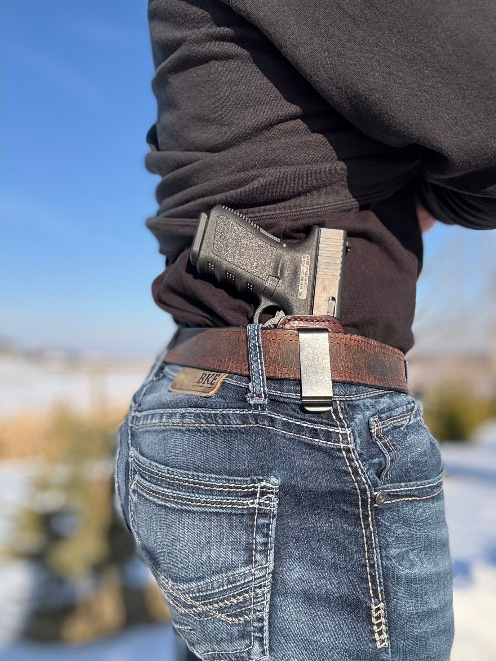 Brown Glock XD IWB Leather Holster - Image 8