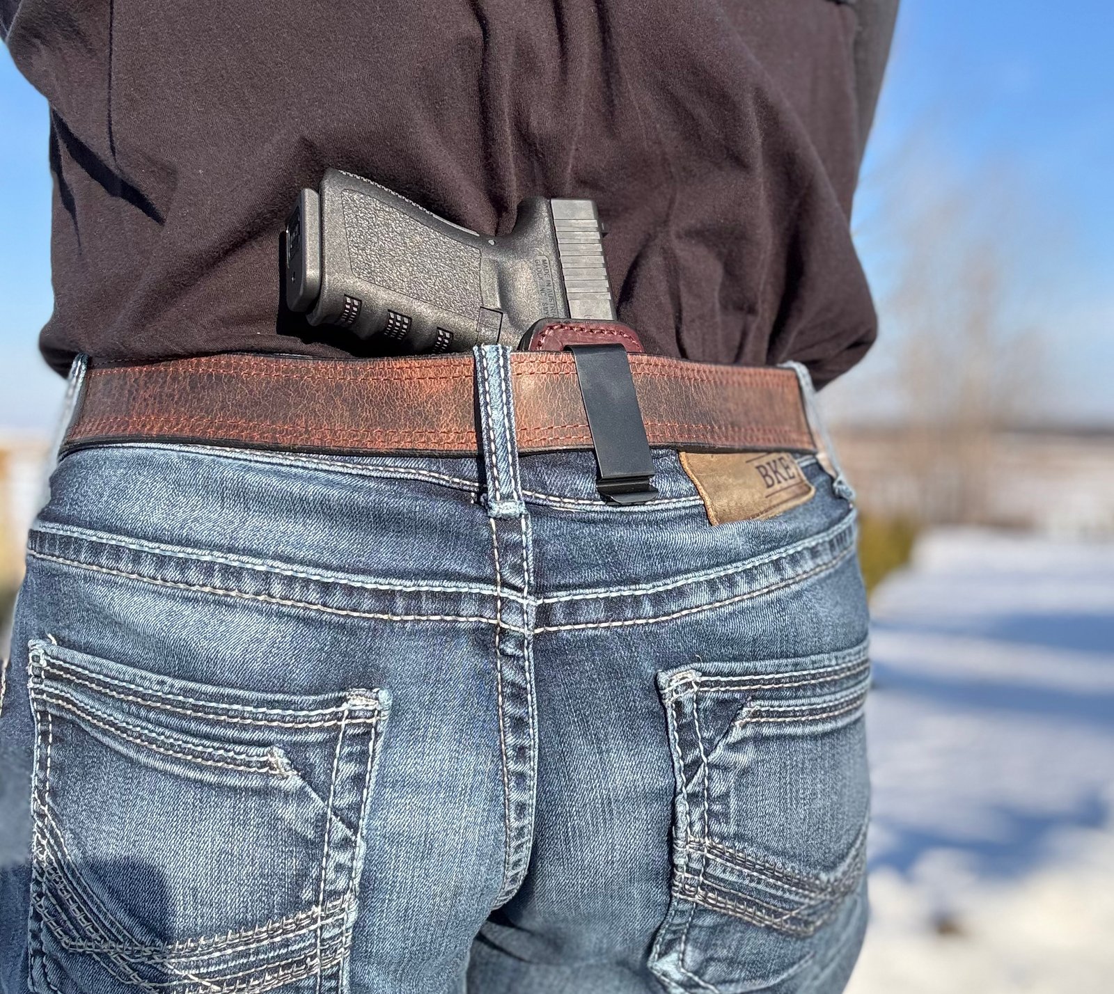 Brown Glock XD IWB Leather Holster - Image 6