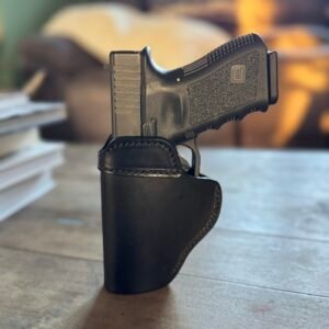 Black Glock XD IWB Leather Holster