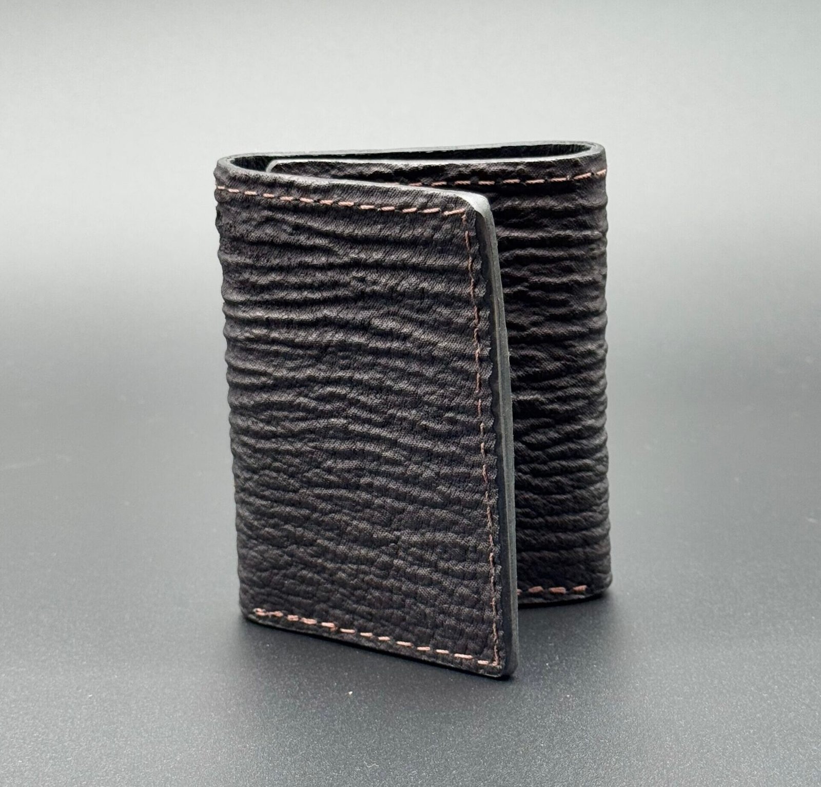 Shark Brown Leather Trifold