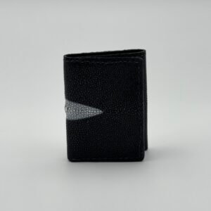 Stingray Black Leather Trifold