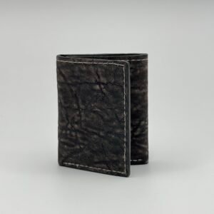 Elephant Grey Leather Trifold
