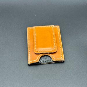 Yellow Excel Leather Money Clip Wallet