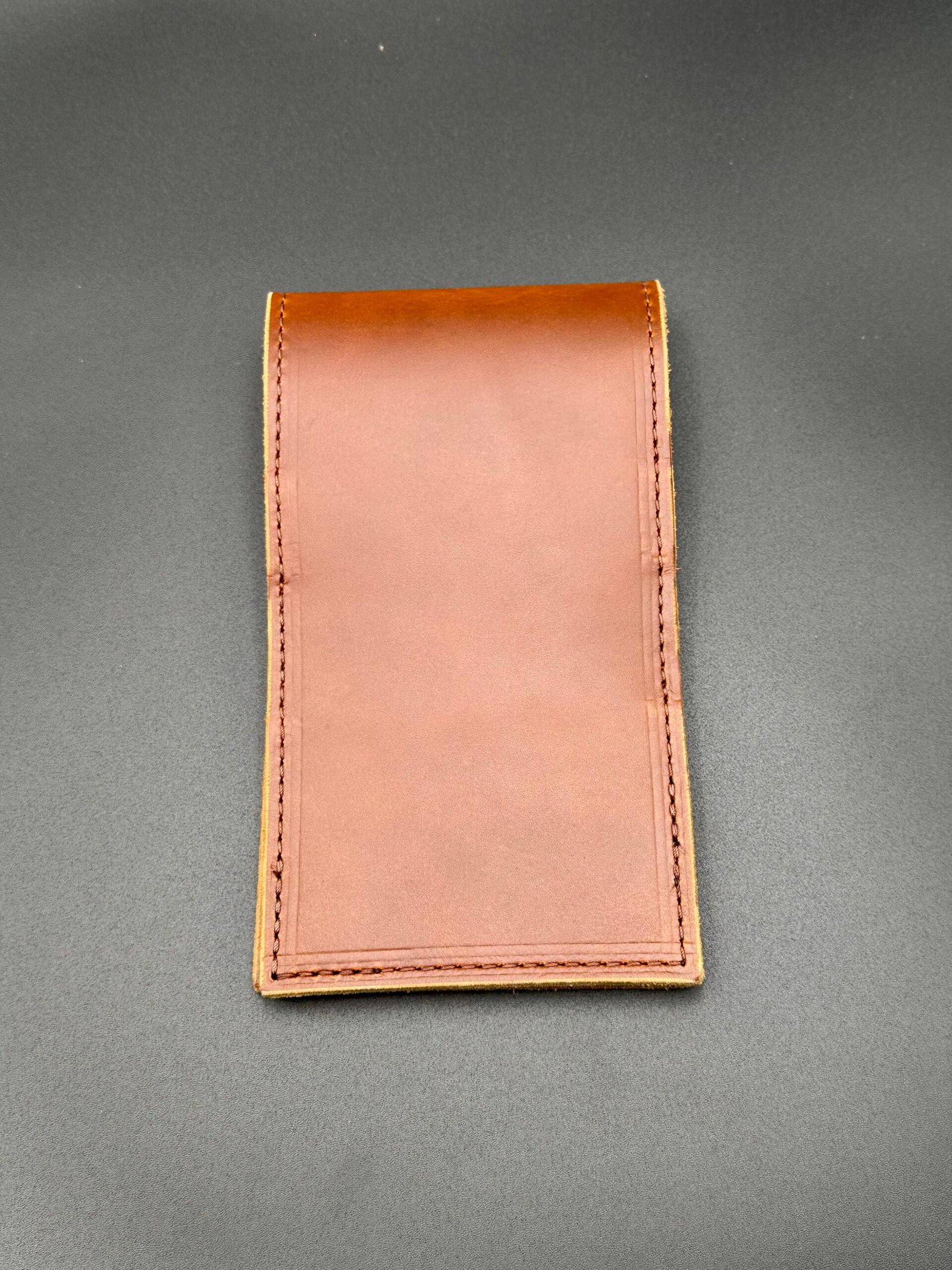 Light Brown Leather Golf Score Card Holder - Image 4