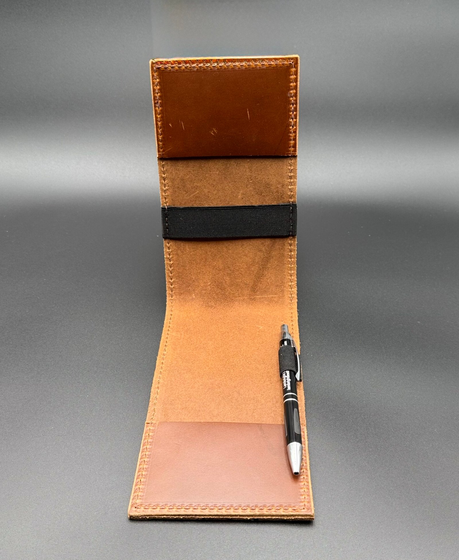 Light Brown Leather Golf Score Card Holder - Image 3