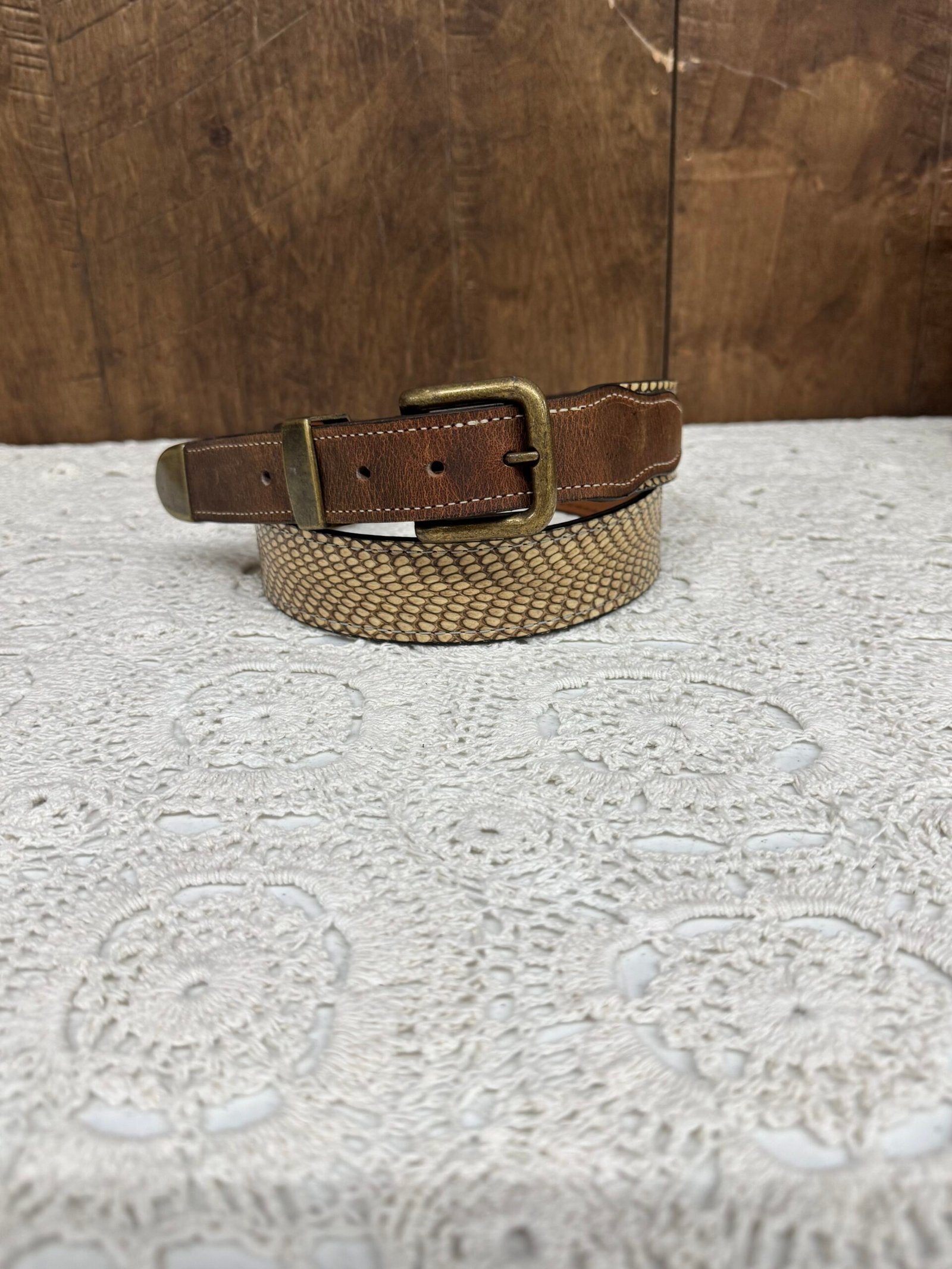Cobra Leather Belt - Image 3