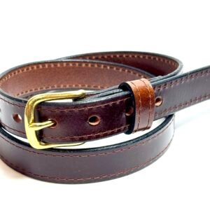 Women’s Brown Leather Dress Belt