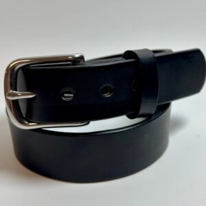 Premium Heavy Black Leather Belt