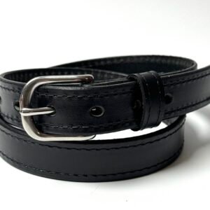 Women’s Black Leather Dress Belt