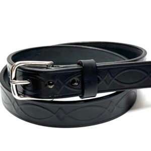 Kent Premium Heavy Black Leather Belt