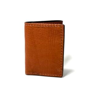 Bison Brown Leather Trifold