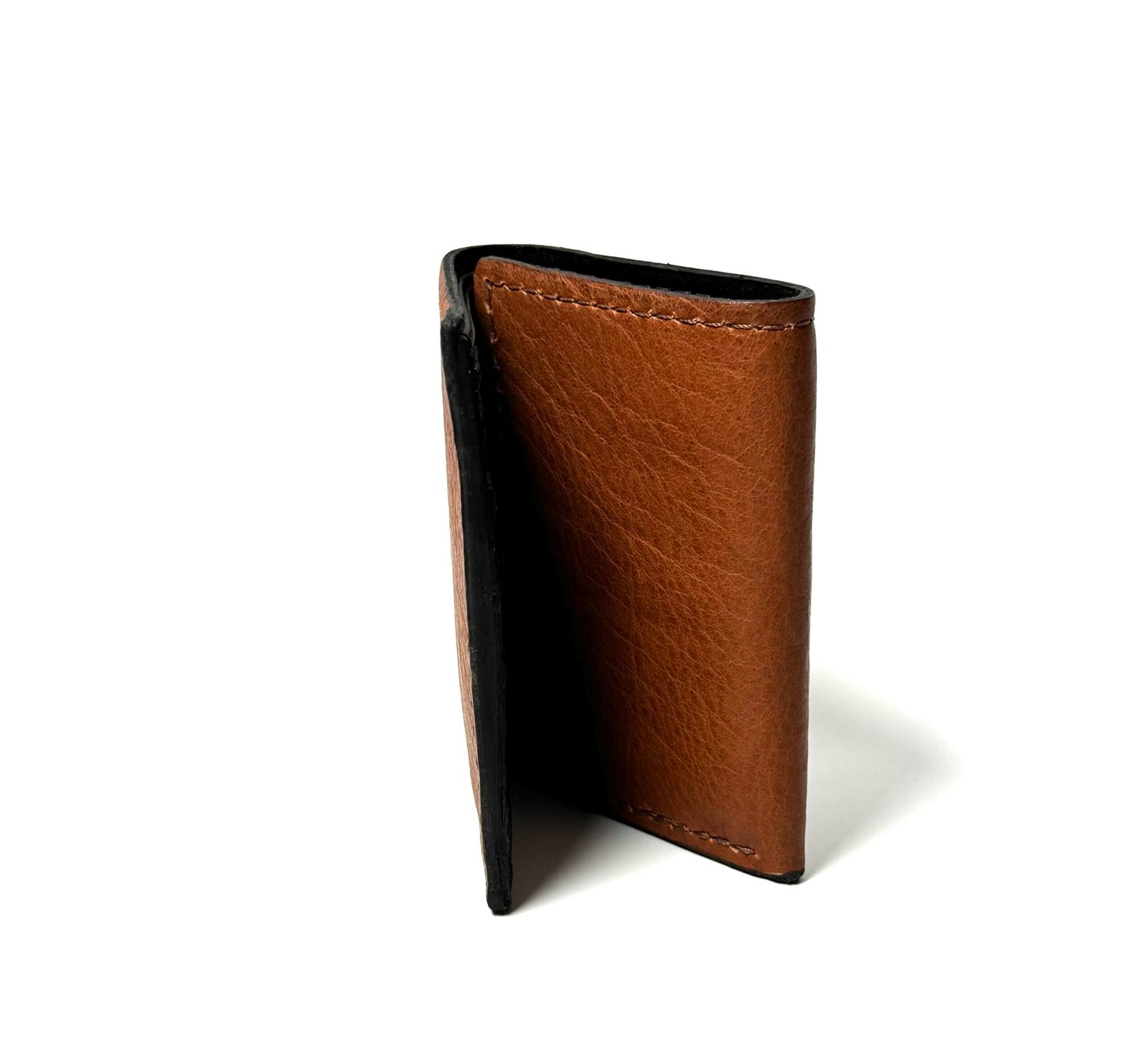 Bison Brown Leather Trifold - Image 5