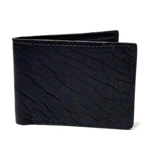Bison Black Leather Bifold