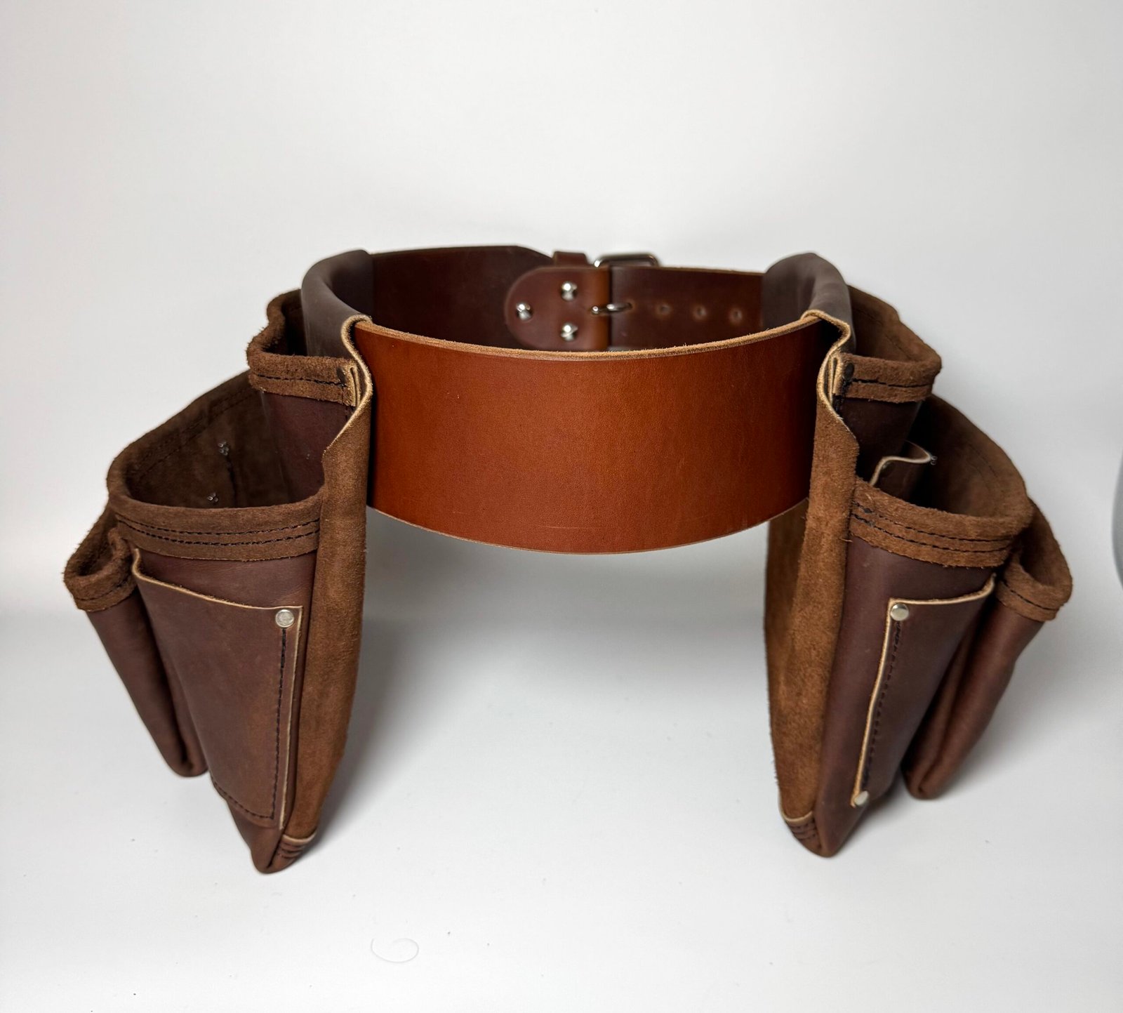 Leather Tool Pouches with Tool Belt - Image 2