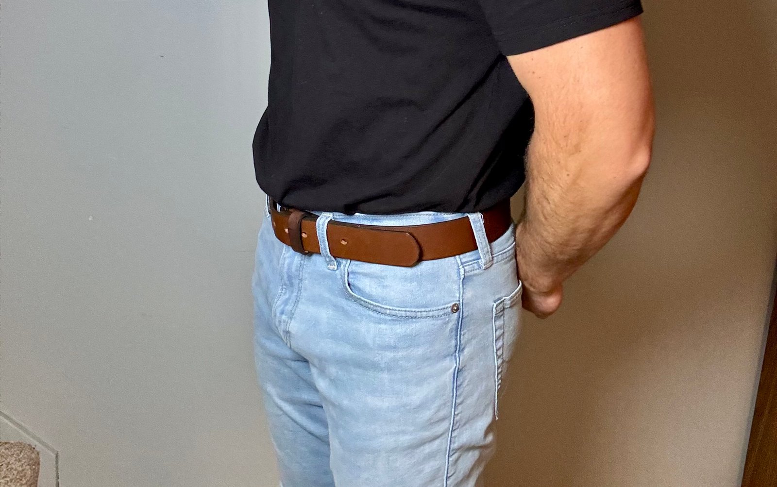 Standard Light Brown Leather Belt - Image 9