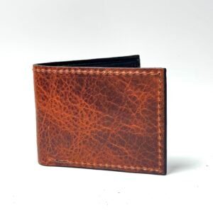 American Bison Leather Bifold Wallet