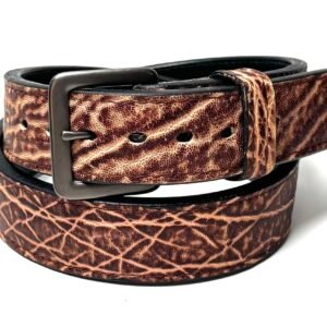 Elephant Peat Vintage Leather Belt
