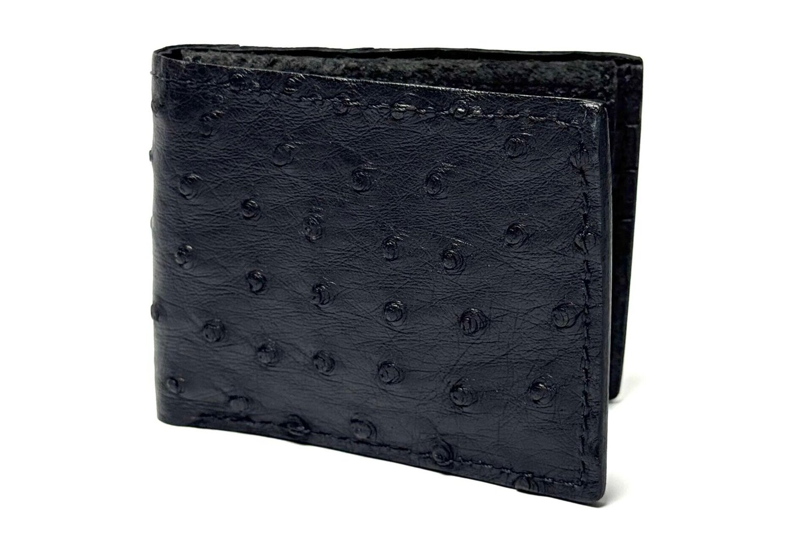 Ostrich Black Leather Bifold - Image 4