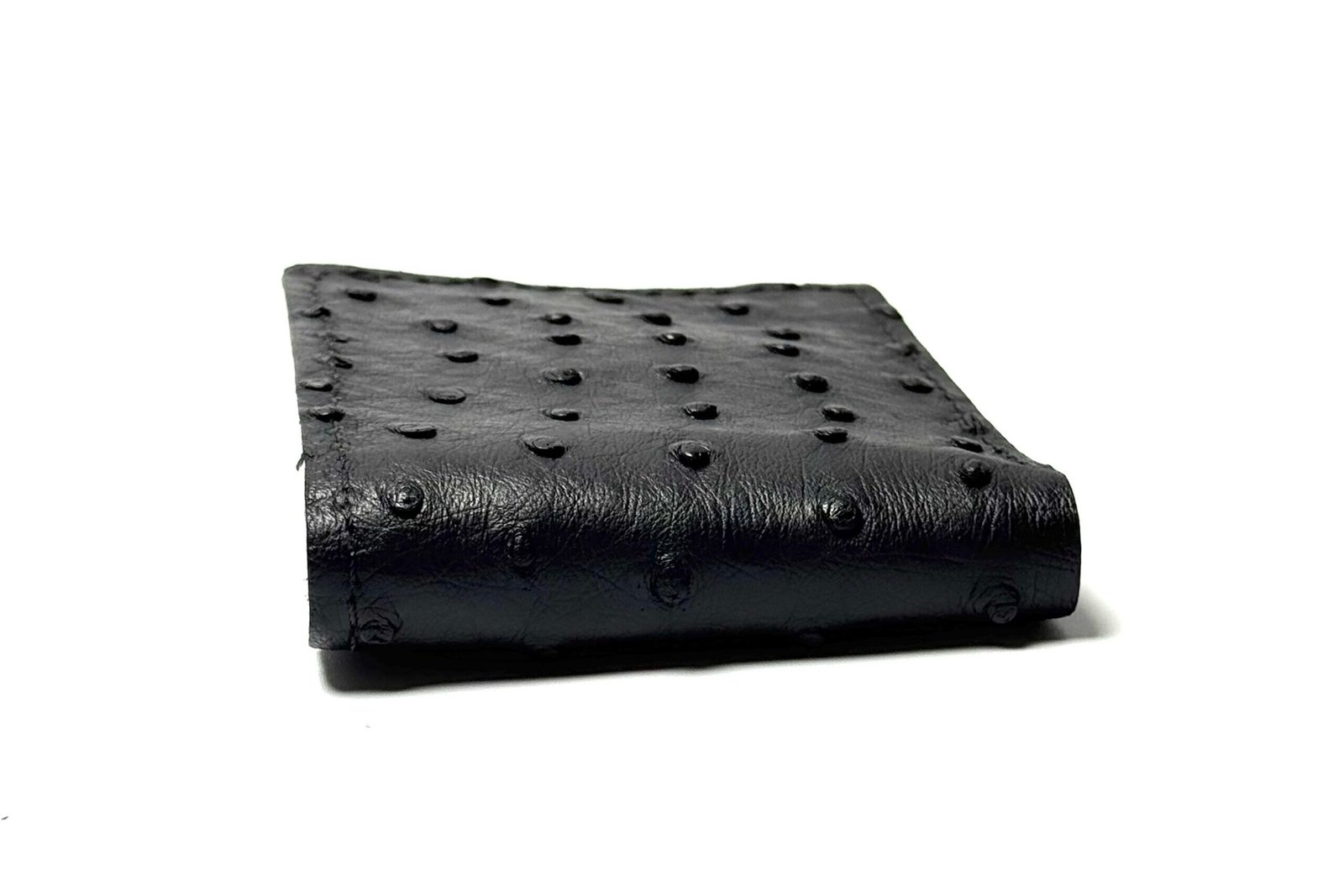 Ostrich Black Leather Bifold - Image 2