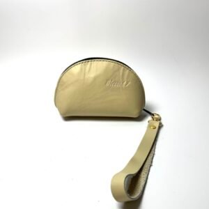 Cream Taco Design Leather Purse