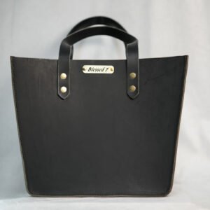 Black Leather Tote