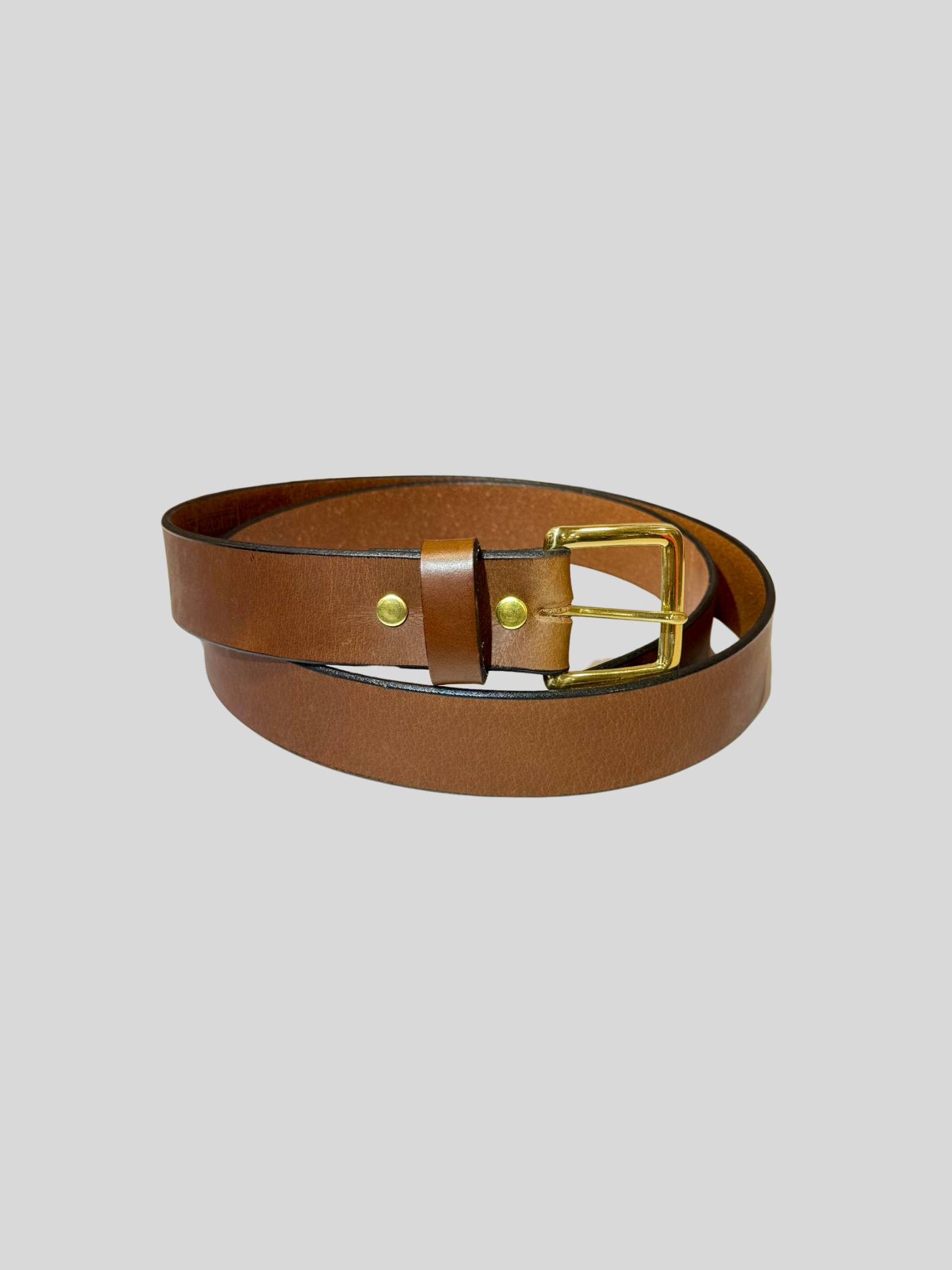 Standard Light Brown Leather Belt - Image 6