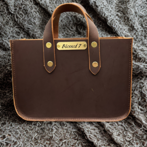 Small Brown Leather Tote
