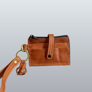 Brown Leather Wristlet Wallet