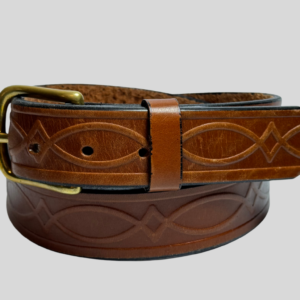 Light Brown Kent Premium Heavy Leather Belt