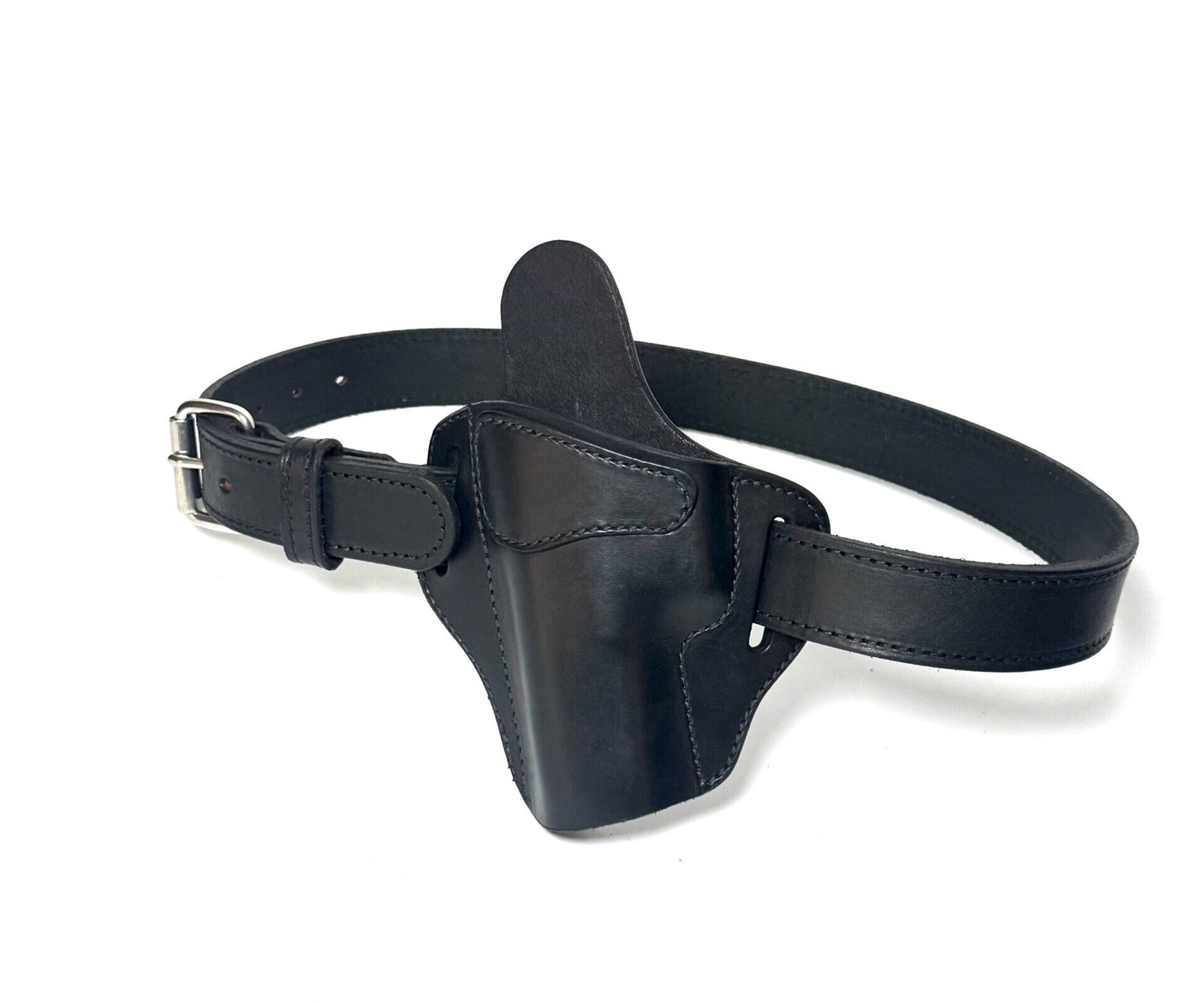 Glock XD Black Leather Holster and Heavy-Duty Belt Combo - Image 2