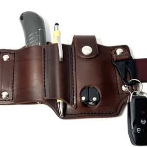 Brown Leather EDC Belt Organizer