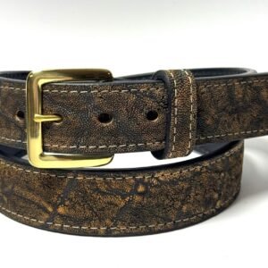 Elephant Green Safari Leather Belt