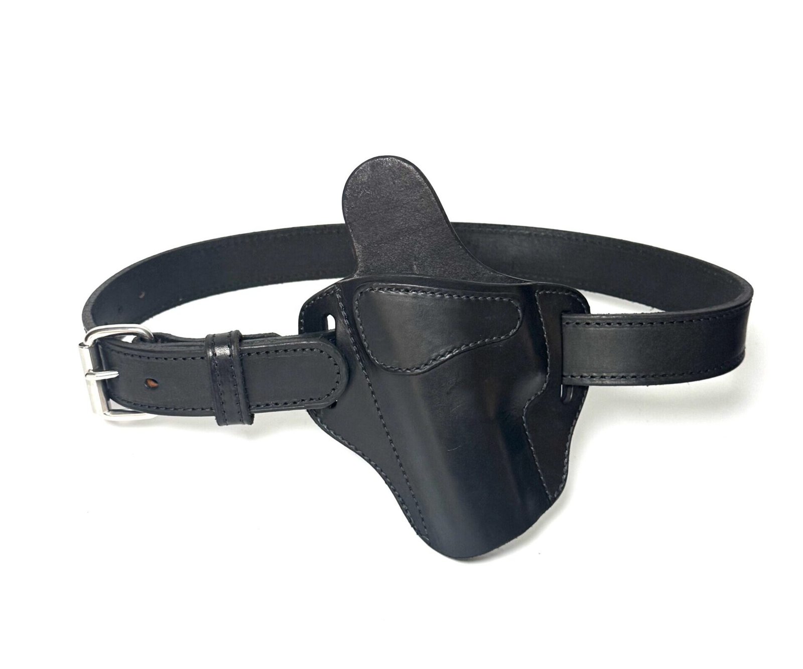 Glock XD Black Leather Holster and Heavy-Duty Belt Combo