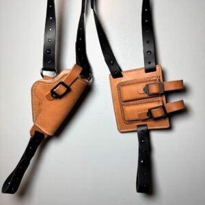 Black & Tan 1911 Leather Shoulder Holster System