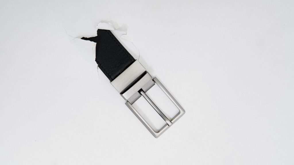 Formal Black/Brown Leather Belt-Classic Silver Reversible Buckle