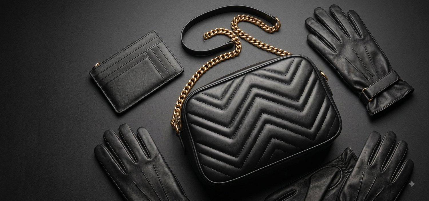 Premium custom leather products manufactured by Nexa Leather Industry