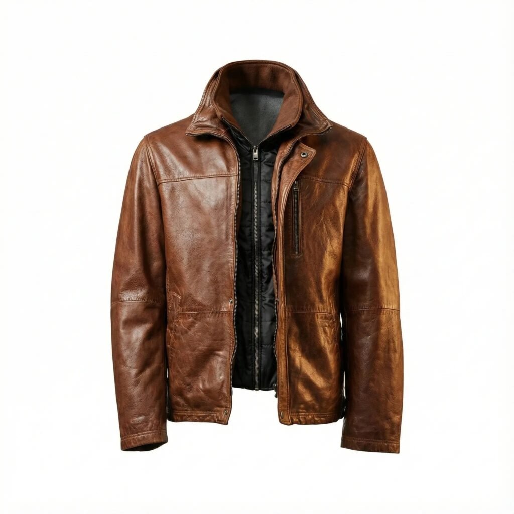 Men’s Brown Vintage Leather Jacket