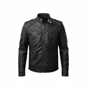 Men’s Biker Sheepskin Leather Jacket